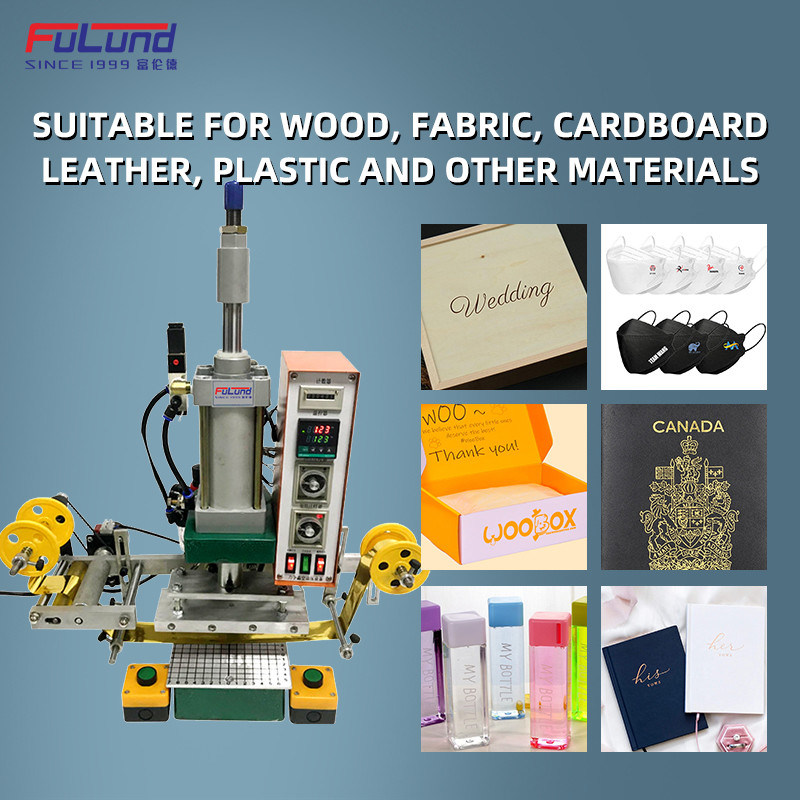 Upgraded Hot Foil Stamping Machine Leather Bronzing Pressure Mark Machine for PVC Leather PU Paper Logo Embossing